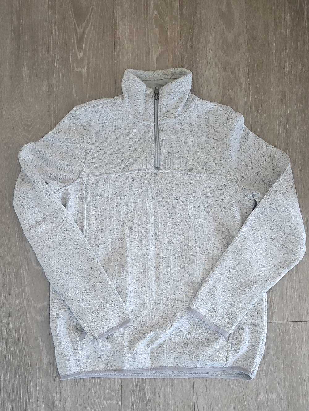 Women's Heather Gray Quarter-Zip Pullover Sweater
